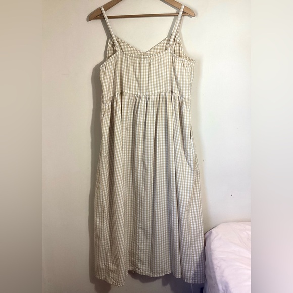 Old Navy Gingham Cotton-Poplin Cami Maxi Swing Dress XL - Picture 2 of 14